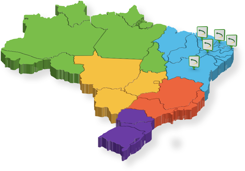 Caminhões com a logo da logbras